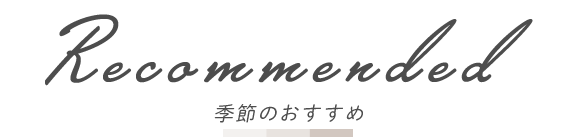 季節のおすすめ